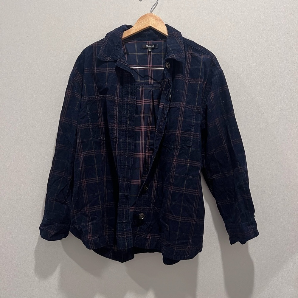 Women’s Sz MED Plaid Madewell